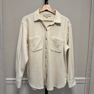Loft Cream Shirt Jacket | Size M